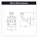 Forge Collection Single Prong Hook 2-3/4 Inch Long Chrome Finish