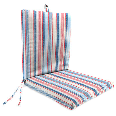Coussin de chaise d'extérieur 21 "x 44" avec attaches et boucle