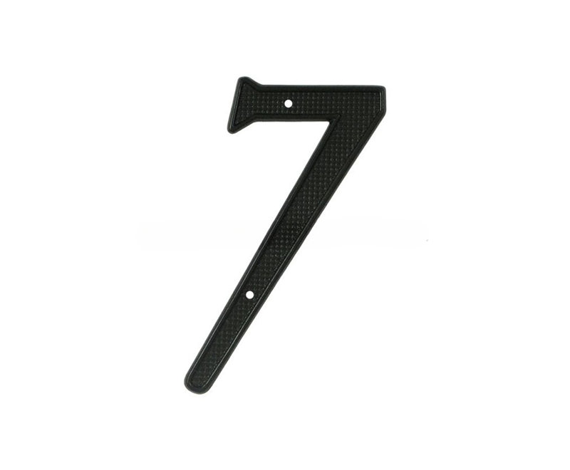 Deltana RNZ4-7 4" Numbers Zinc Die-Cast, Black