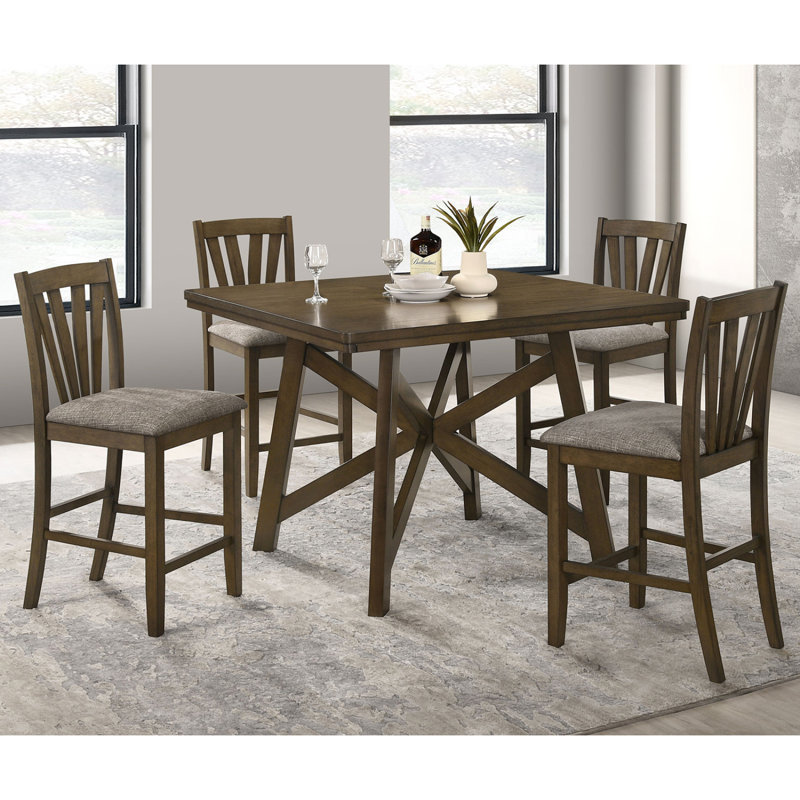 Maxine Brown Upholstered Counter Height Dining Side Chair (Set Of 2)