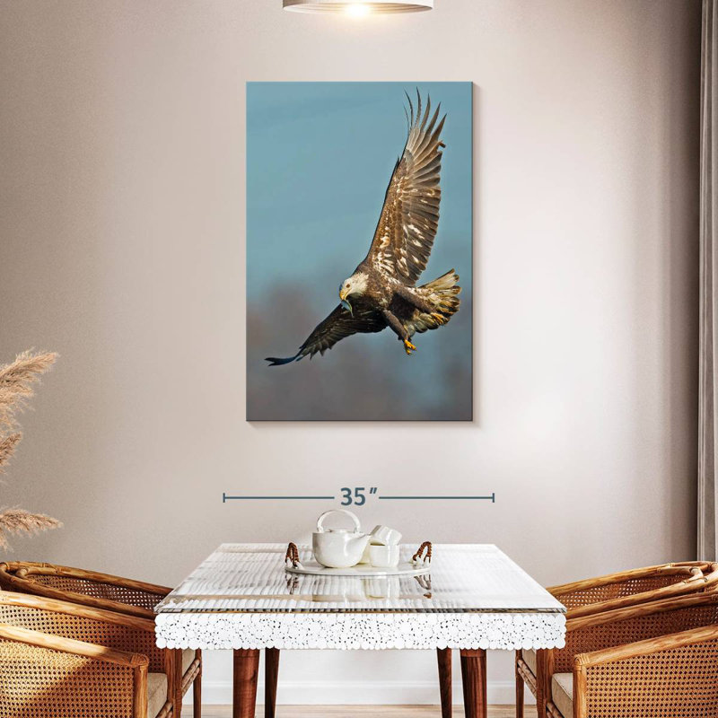 Brampt Soaring Bald Eagle, 45" H x 30" W