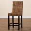 Tabouret court en acajou de 18,1 po Braydyn