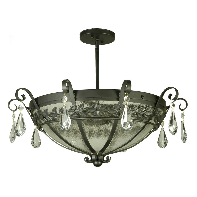 3 - Light Semi Flush Mount