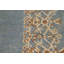 Tapis bleu / ivoire en laine noué à la main 9 pi 1 po x 12 pi 4 po Badrieh
