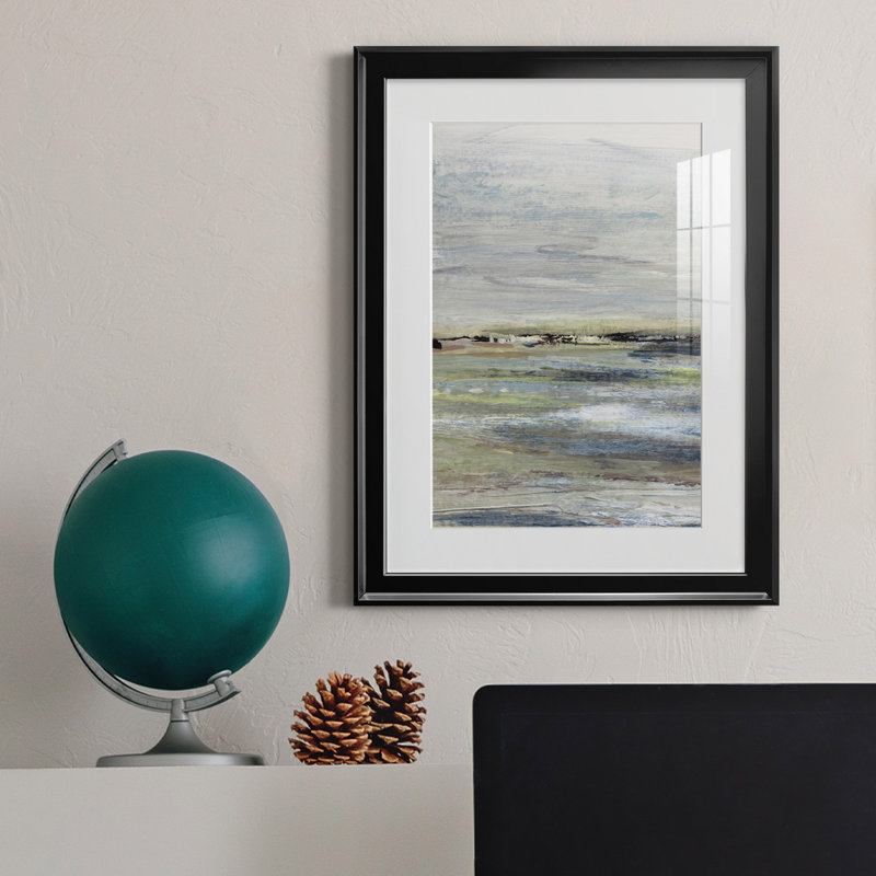 Wetlands I - peinture encadrée, Noir, H 22,5 po x l 30,5 po x P 1,5 po