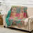 Greenland Home Fashions Danica Floral Patchwork Cotton Reversible Throw Quilt, 50 x 60 Inches