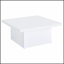 Ensemble de table basse et de bout haute brillance 2 pièces, design épuré moderne avec finition en polyuréthane durable pour les espaces de vie contemporains.