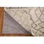 Tapis unique en laine noué à la main ivoire / gris nouvel âge 2 pi x 3 pi
