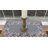 Lace Runner Earth Tone Silver Lace On Silver Fabric Table Runner-114357160