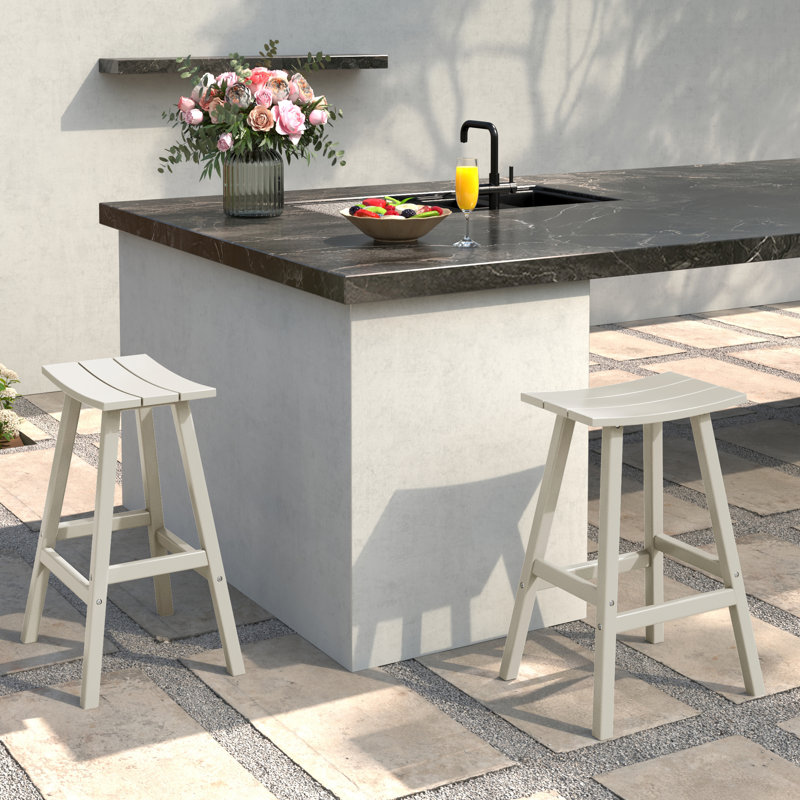 Laguna Outdoor 24'' Counter Stool, Gray, Gray