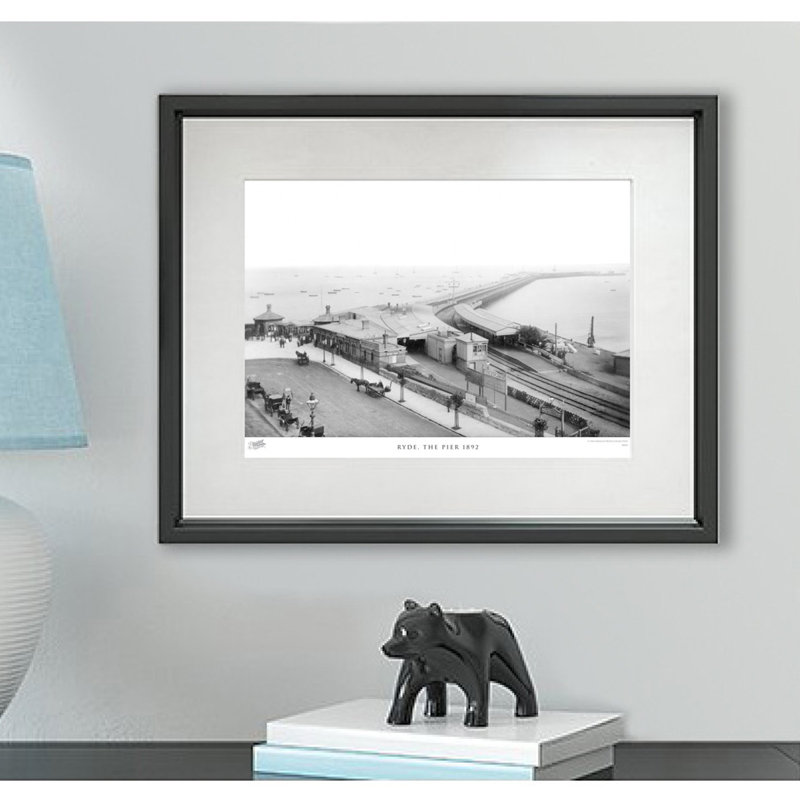 Ryde, The Pier 1892 - Single Picture Frame Print, 60cm H x 80cm W x 2.3cm D