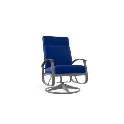 Chaise berçante pivotante réglable avec coussins Askar