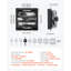 Ventilateur à obturateur de 16 pouces, ventilateur de grenier mural avec contrôle de température à vitesse variable, 2900 CFM, moteur EC, minuterie, pour remise, garage, refroidissement de serre, noir