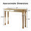 Console rétro à grain de bois sculpté, élégante et fonctionnelle pour le vestibule ou le salon