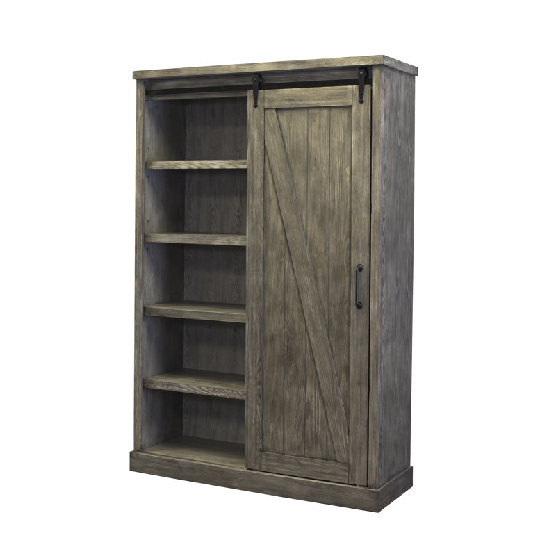 Jyler Storage Bookcase, Gray