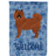 Caniche en polyester à 2 côtés 40 x 28 po standard welcome drapeau maison-957492890