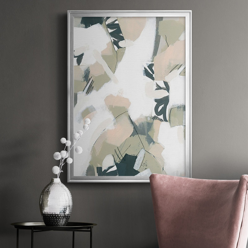Sumi Storm II - reproduction de cadre photo unique, H 42,5 po x l 30,5 po x P 1 po, Encadrement argenté