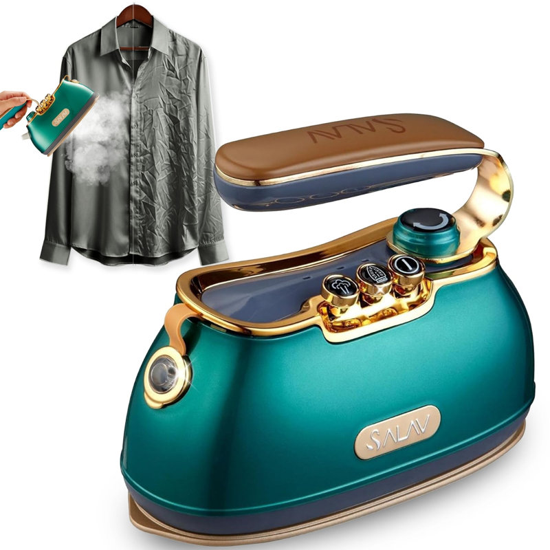 SALAV IS-900 Retro Edition Duopress Garment Steamer + Iron, Emerald