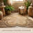 Handwoven Flower Shaped Jute Doormat