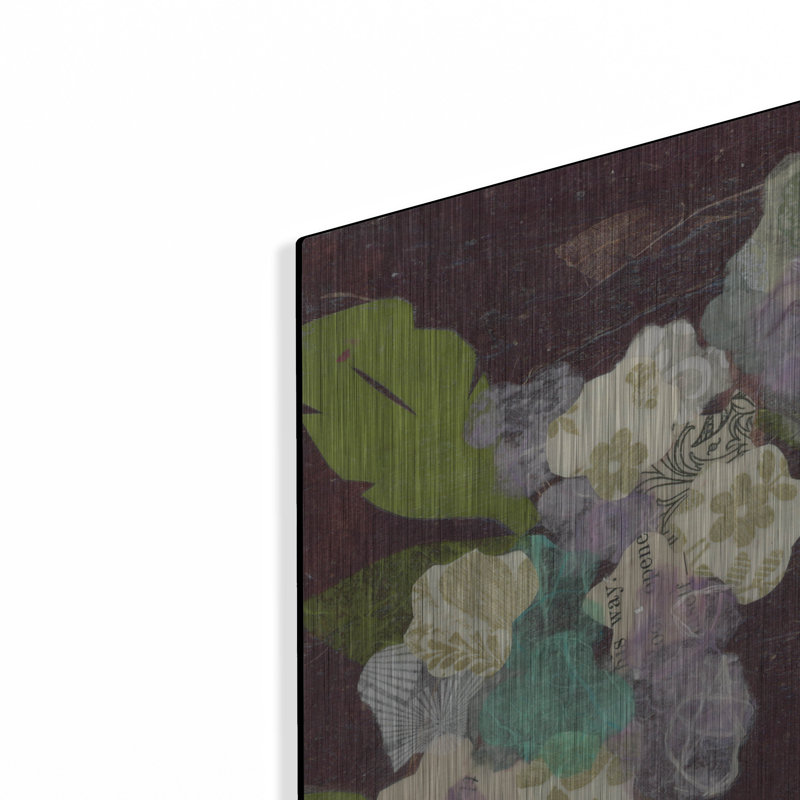 Art mural luxueux «Winter Wreath» par Jeri Hauth, 36 po x 36 po