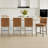 Bethea Genuine Leather Upholstered Counter Stool-335065343