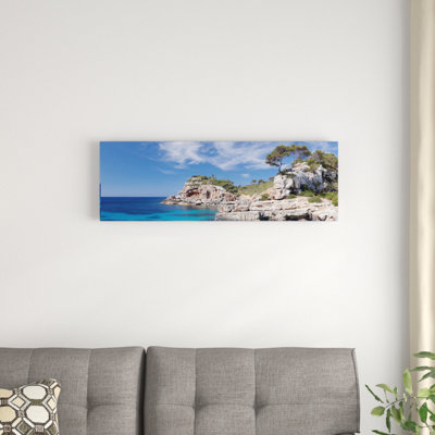 "Baie de Alcunia", Santanyi, Majorque, îles Baléares, Espagne par Panoramic Images - reproduction d'art sur toile tendue
