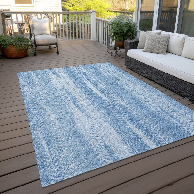 Rennen Washable Abstract Indoor / Outdoor Rug, Rectangle 2'6" x 3'10"