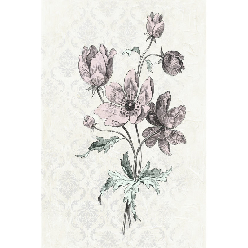 Victorian Blooms II by Vision Studio - Wrapped Canvas Print, 46cm H x 30cm W x 3.8cm D