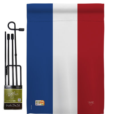 Polyester à 2 côtés 18,5 x 13 po pays-bas ensemble de drapeau