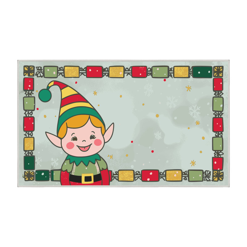Tapis vacances de Noël The Holiday Aisle®, Rectangulaire 8 pi x 12 pi