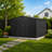 14 ft. W x 12 ft. D Metal Storage Shed with Lockable Doors