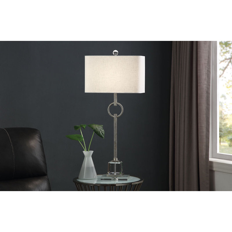 Elaina Table Lamp, Silver