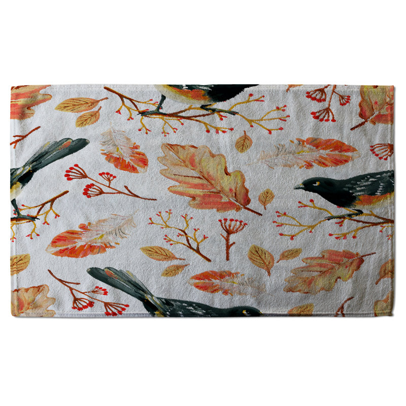 Cotton Floral Waffle Kitchen Towel