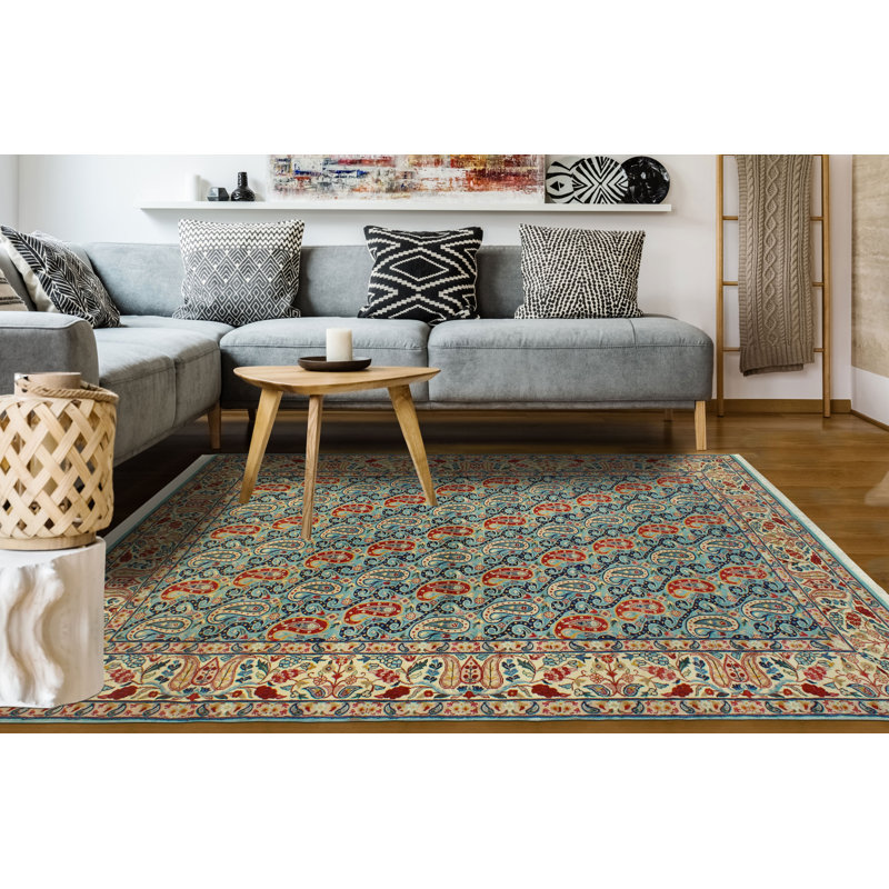 Tapis gris-bleu Pak-Persian Wasi
