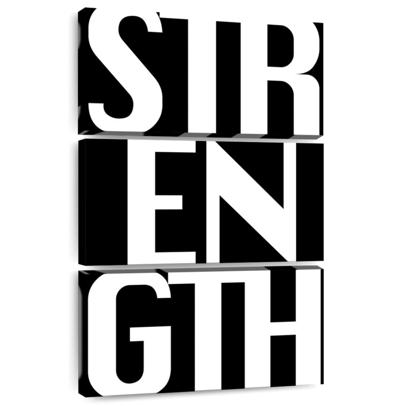 Sireci Strength Typography, 45" H x 28" W