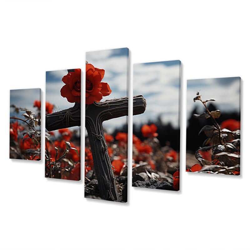 Reproduction d'art sur toile - 5 panneaux