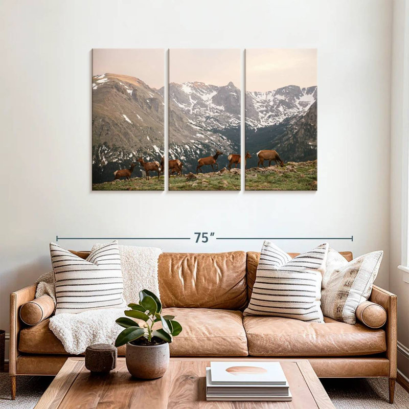 Brampt Deer Gang, 36" H x 57" W