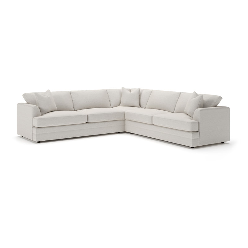 Canapé modulaire 3 pièces Edan, Toile gris clair Macarena