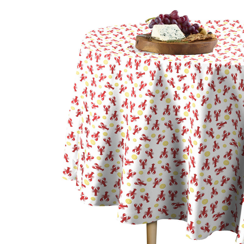 Alison Geometric Round Tablecloth, 84" L x 84" W