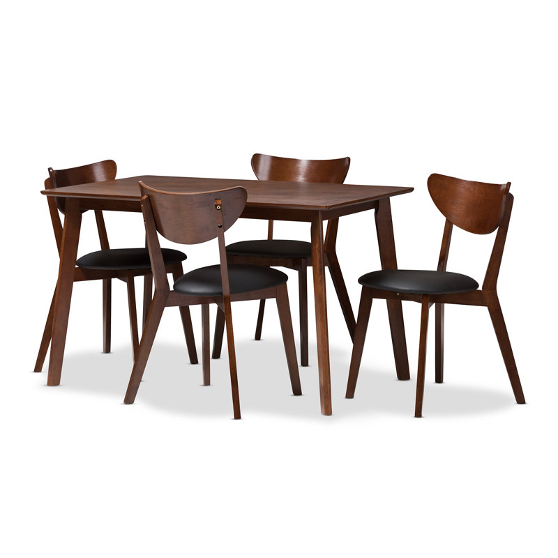 Kemmer Sumner Mid-Century Style 5-Piece Dining Set