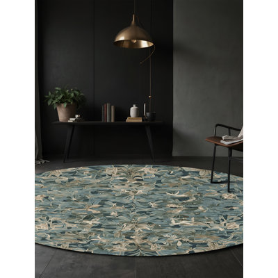 Tapis vert soyeux et moelleux