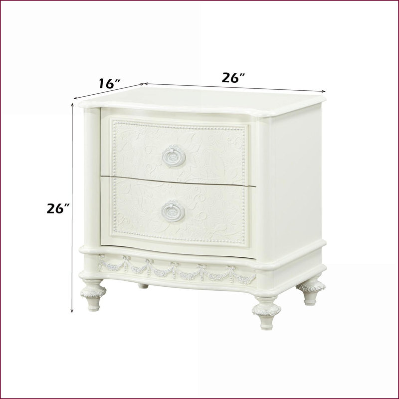 Table de chevet 2 tiroirs Dorothy