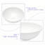 Lavabo de salle de bain vasque rond en céramique blanche 16 "X16"