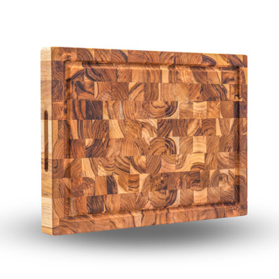 BEEFURNI Teak Wood End Grain Cutting Board