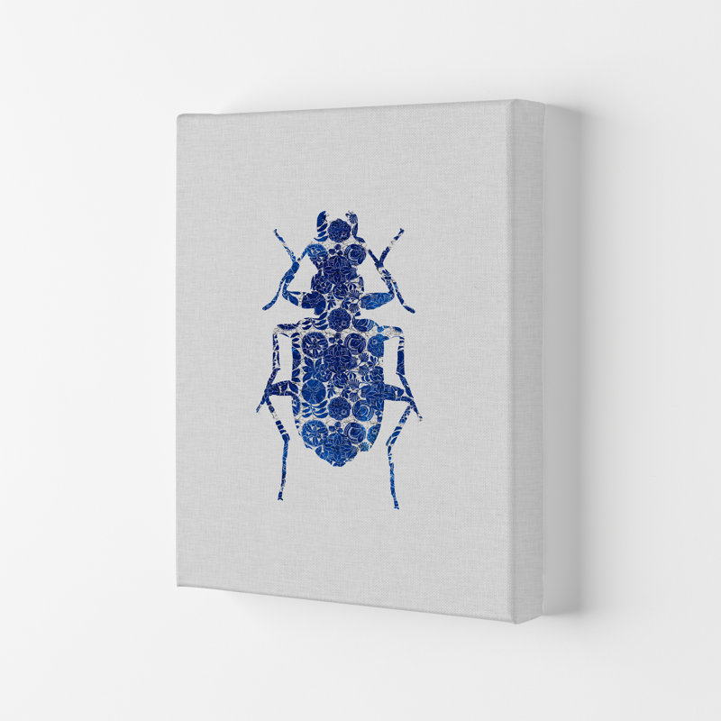 Blue Beetle II - Print, 84.1cm H x 59.4cm W x 4cm D, Wrapped Canvas