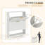 Armoire de rangement pour chaussures blanche avec 2 tiroirs rabattables, organisateur d'entrée cannelé mince avec tablette ouverte, l 29,9 po-129876694
