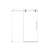 44"-48"W*76" H Frameless Single Sliding Shower Door – 5/16" (8Mm) Clear Tempered Glass, Bypass Design With Chrome Finish