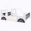 Lit plateforme classique avec roulettes en forme de voiture-381872719