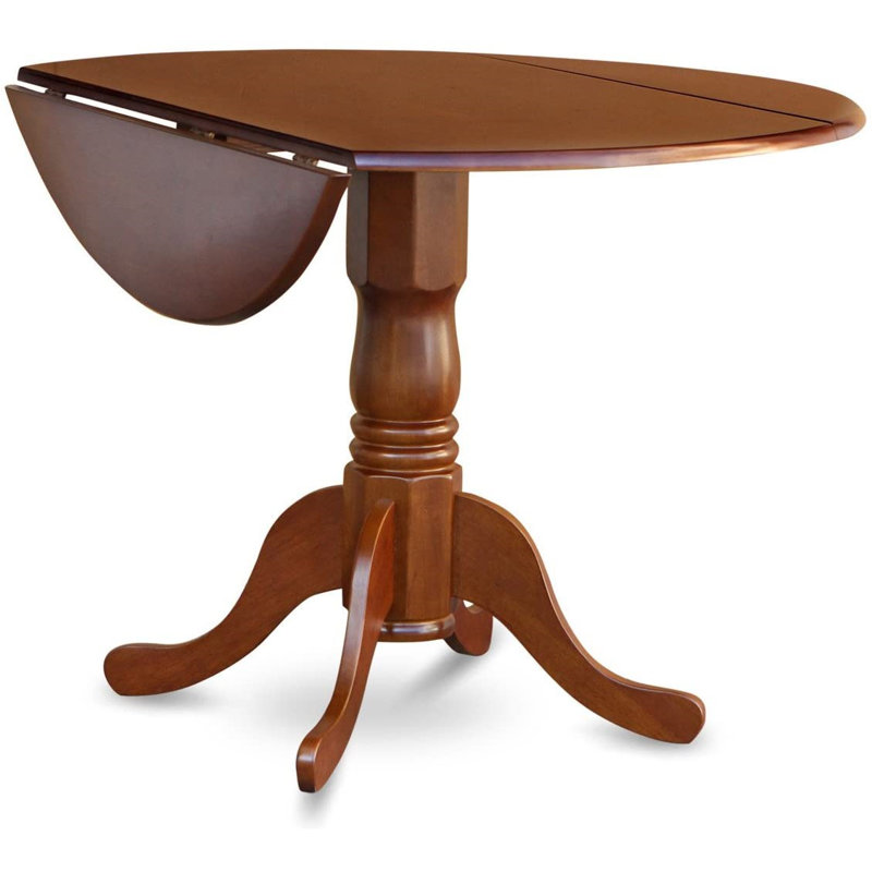 Ensemble de salle à manger Maytham, Brun selle / similicuir gris, 5 Pieces: Table, 4 Chairs