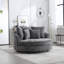 Fauteuil demi-tonneau surdimensionné avec housse-100902701